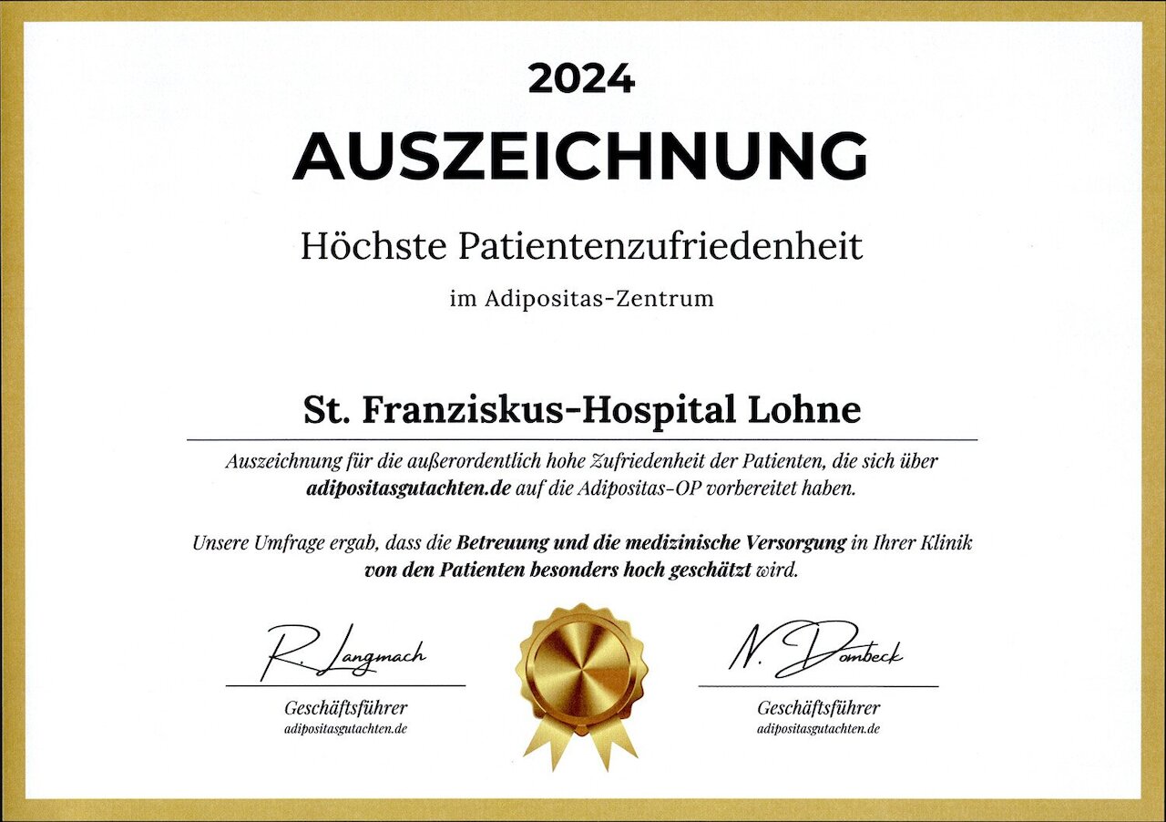 Höchste Auszeichnung für Patientenzufriedenheit Image 1